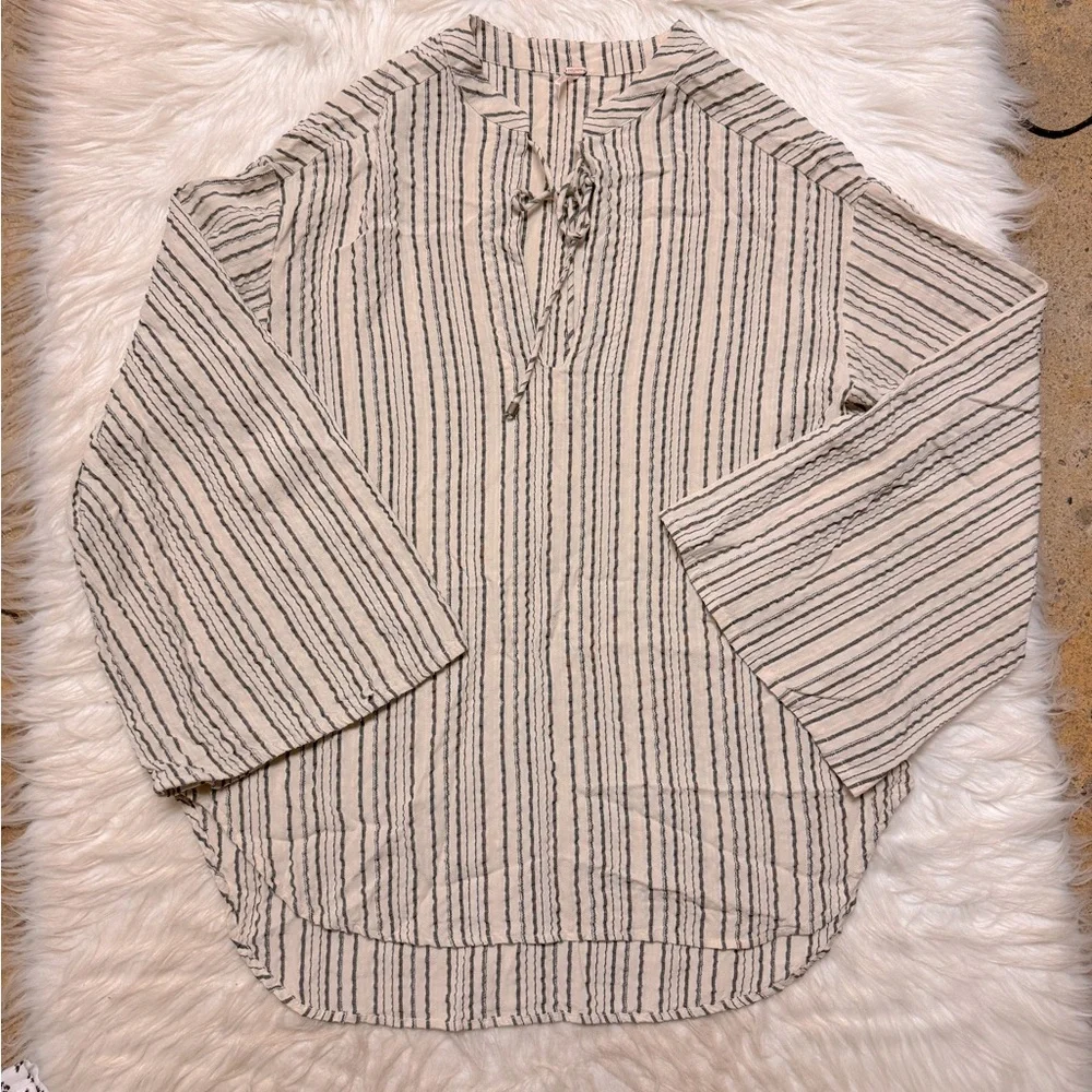 3/20 Free People Rhythm of the Night Tunic Long Sleeve Shirt
